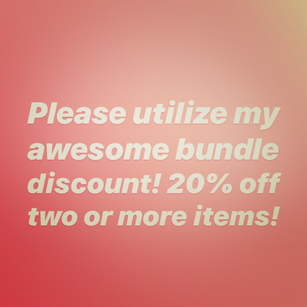 Use my Bundle Discount!